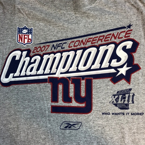 Reebok Other - {SOLD} Reebok 2007 Champions New York Giants Shirt